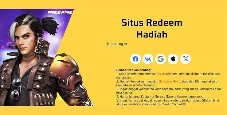 Kode Redeem FF Terbaru dari Garena, Klaim Sekarang Sebelum Hangus!